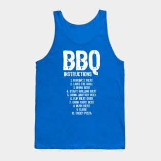 Funny BBQ Instructions Tank Top